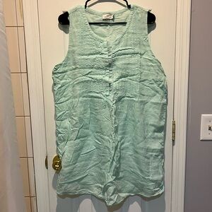 Vineyard Vines Light Teal Sleeveless Tunic Dress